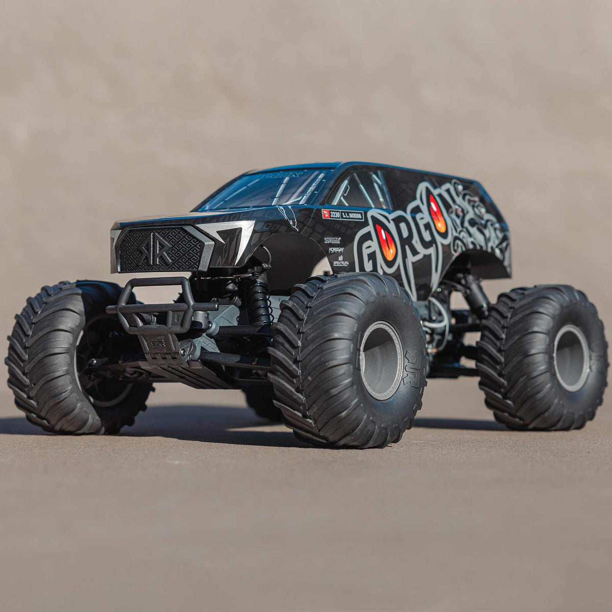 1/10 GORGON 4X2 Monster Truck Kit (includes battery and charger): Black: ARA3230SKT1