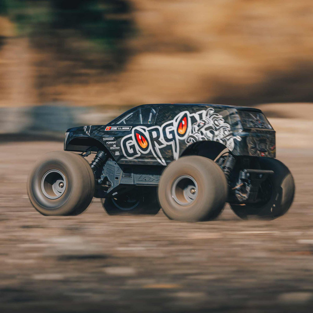 1/10 GORGON 4X2 Monster Truck Kit (includes battery and charger): Black: ARA3230SKT1