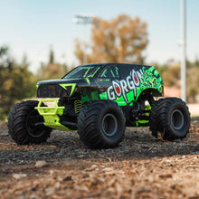 Load image into Gallery viewer, 1/10 GORGON 4X2 Monster Truck (Includes battery &amp; charger): Yellow/Green
