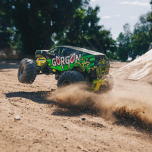 Load image into Gallery viewer, 1/10 GORGON 4X2 Monster Truck (Includes battery &amp; charger): Yellow/Green
