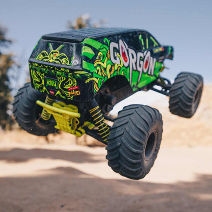 1/10 GORGON 4X2 Monster Truck (Includes battery & charger): Yellow/Green: ARA3230ST1