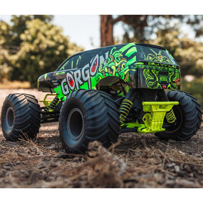 1/10 GORGON 4X2 Monster Truck (Includes battery & charger): Yellow/Green: ARA3230ST1
