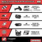 1/10 FURY 2wd 223S BLX Brushless RTR: Blue: ARA3521T1
