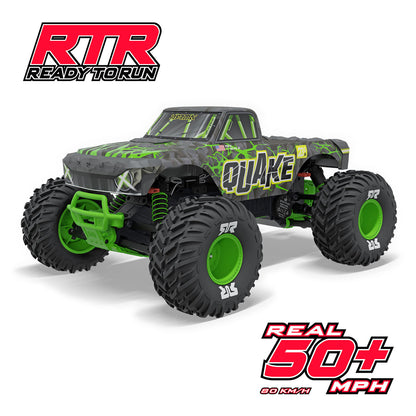 1/10 QUAKE 223S 2WD Monster Truck (Requires Battery & Charger): Green
