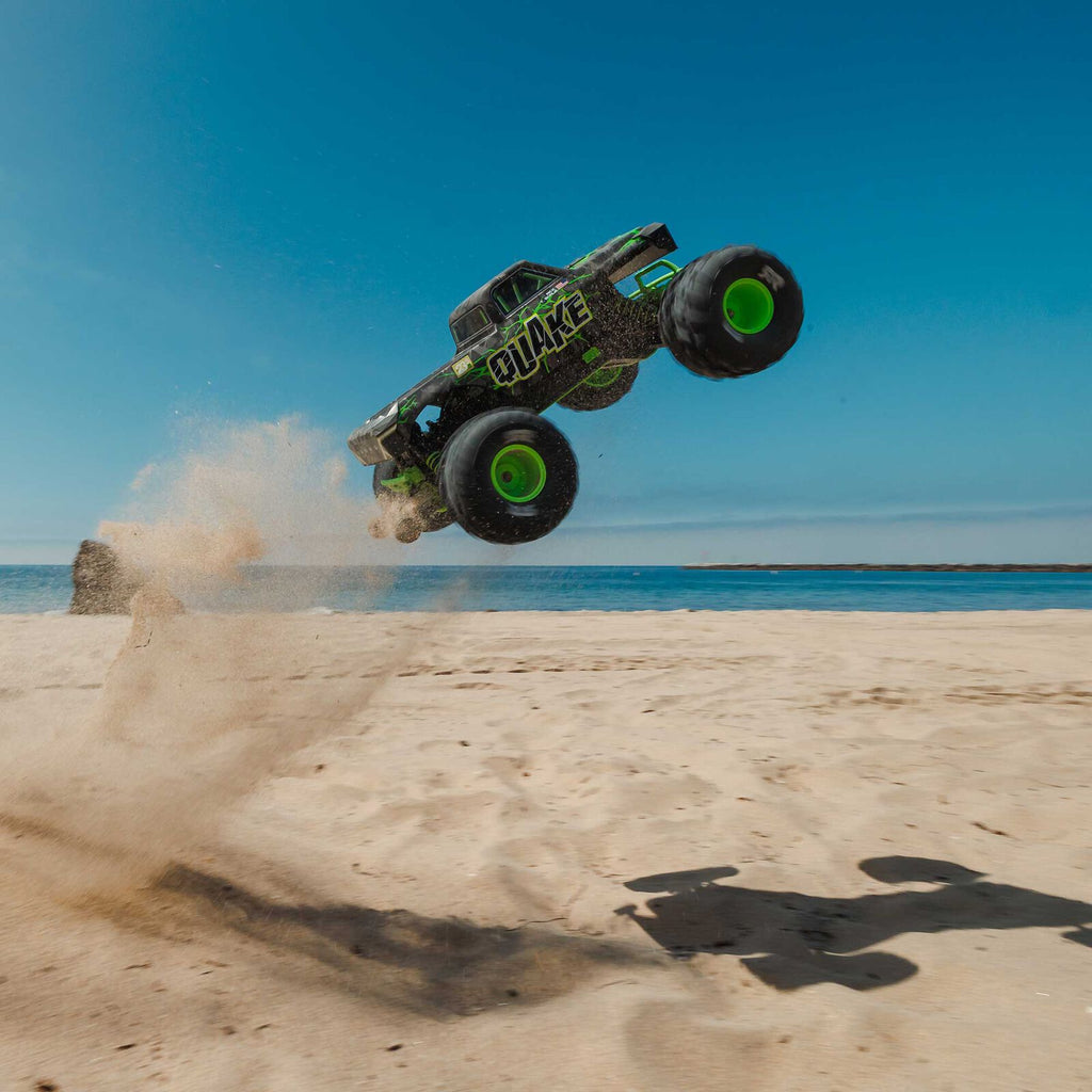 ARRMA 1/10 Quake 223S DSC 2WD RTR Brushless Monster Truck, Green (ARA3537T2)