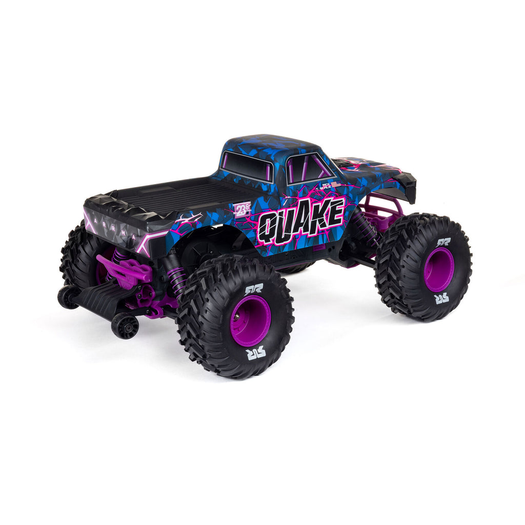 1/10 QUAKE 223S 2WD Monster Truck (Requires Battery & Charger): Purple