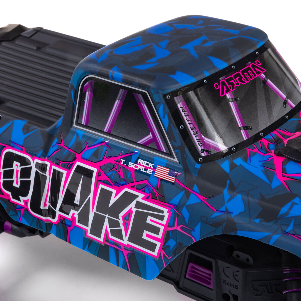 1/10 QUAKE 223S 2WD Monster Truck (Requires Battery & Charger): Purple