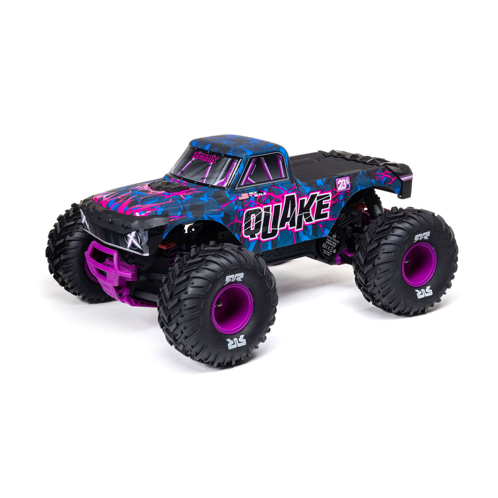 1/10 QUAKE 223S 2WD Monster Truck (Requires Battery & Charger): Purple