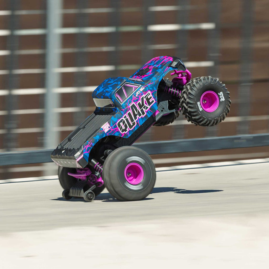 1/10 QUAKE 223S 2WD Monster Truck (Requires Battery & Charger): Purple