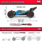 1/8 TYPHON 4X4 Brushed Buggy, RTR (Requires battery & charger) Yellow: ARA4206V4T2