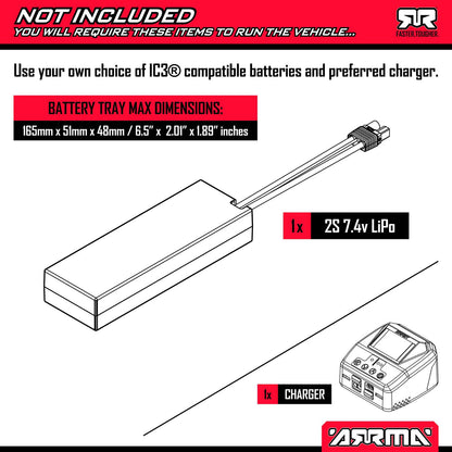 1/8 TYPHON 4X4 Brushed Buggy, RTR (Requires battery & charger) Red: ARA4206V4T3
