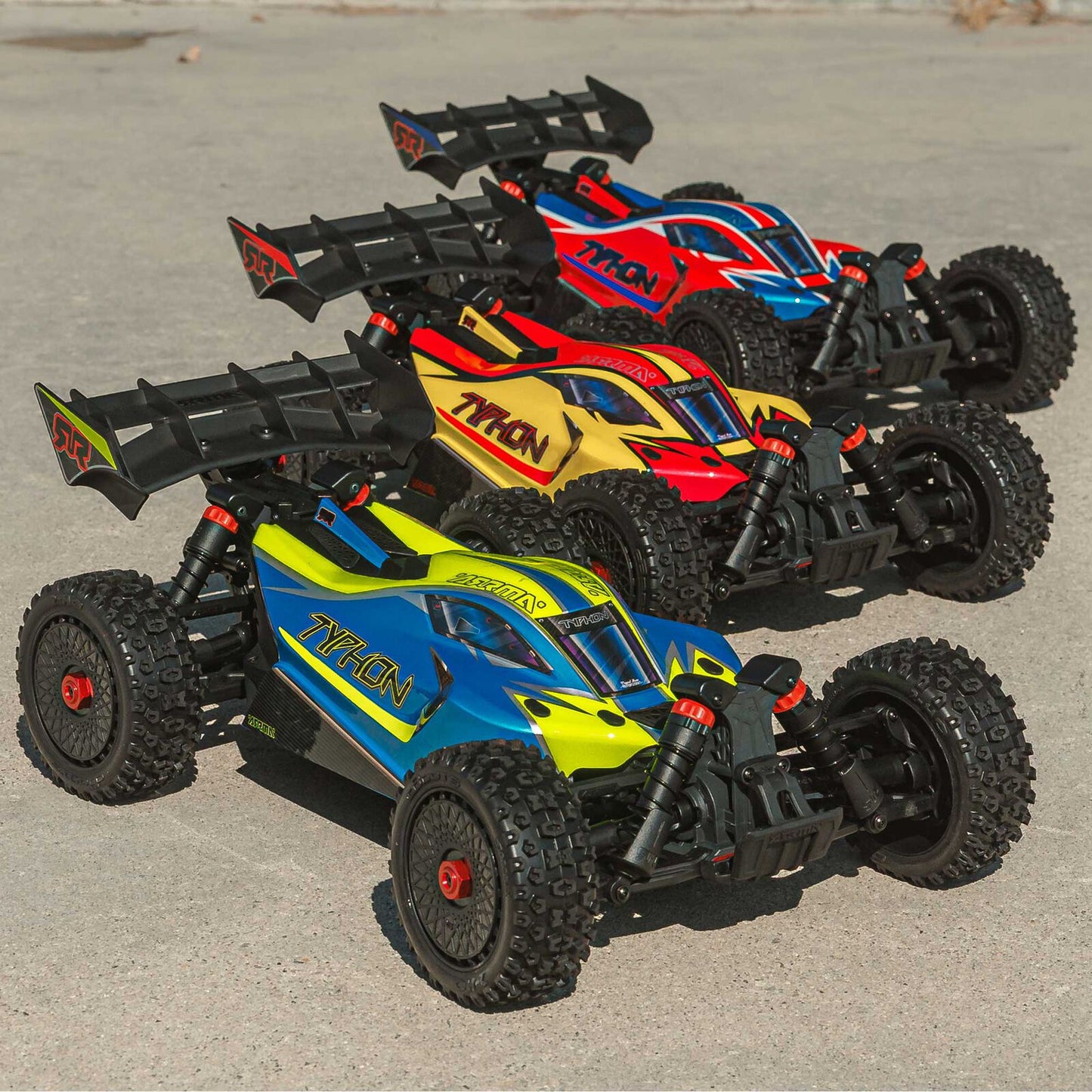 1/8 TYPHON 4X4 Brushed Buggy, RTR (Requires battery & charger) Red: ARA4206V4T3