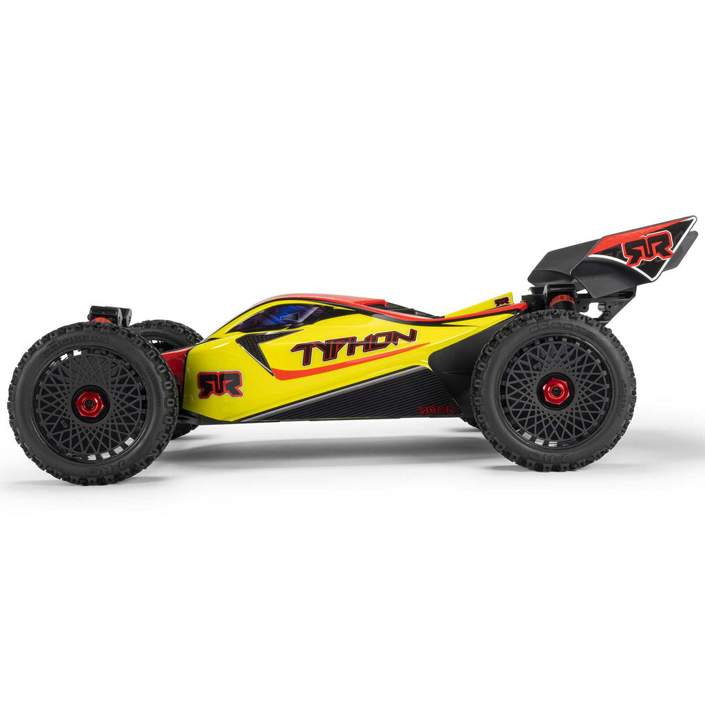 1/8 TYPHON 4X4 Brushed Buggy, RTR (Requires battery & charger) Yellow: ARA4206V4T2