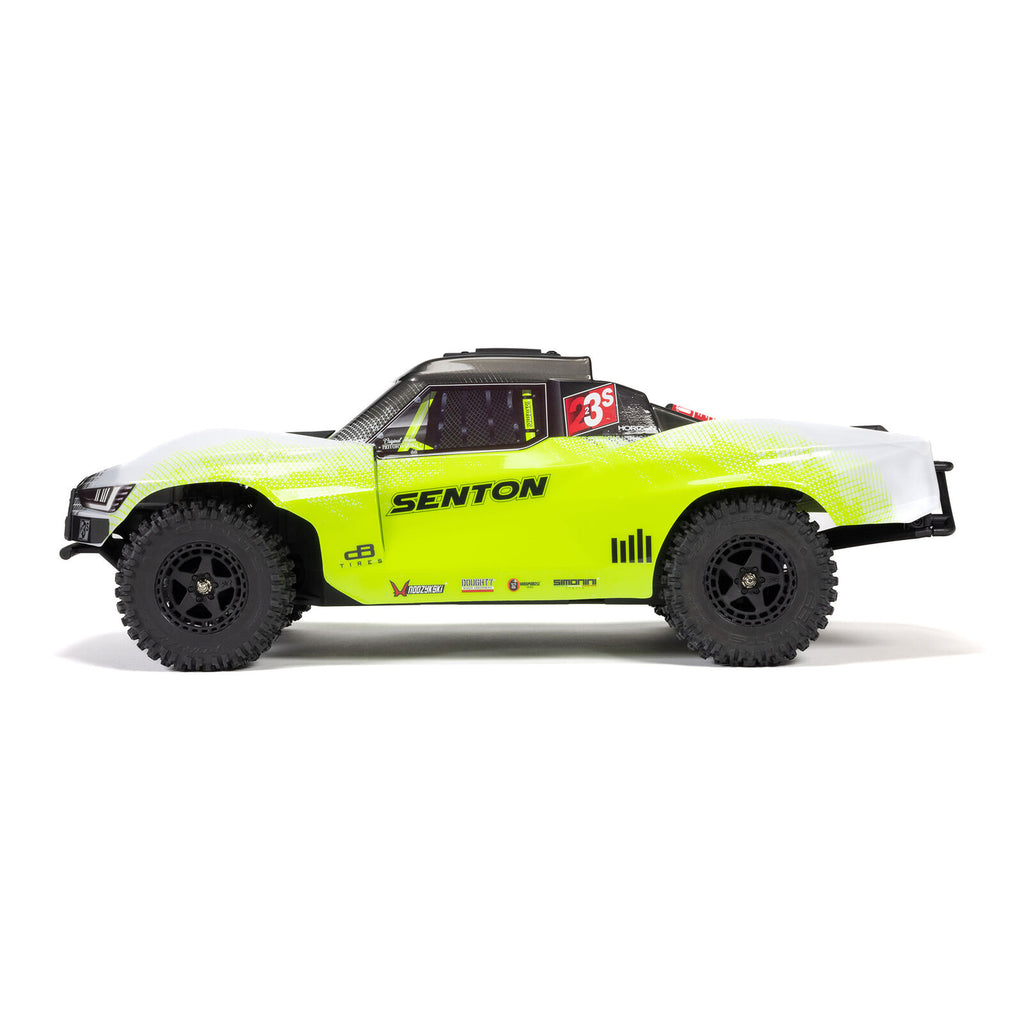 ARRMA 1/10 Senton 223S, 4WD, BLX with DSC (Requires battery & charger): Yellow (ARA4303V4T1)