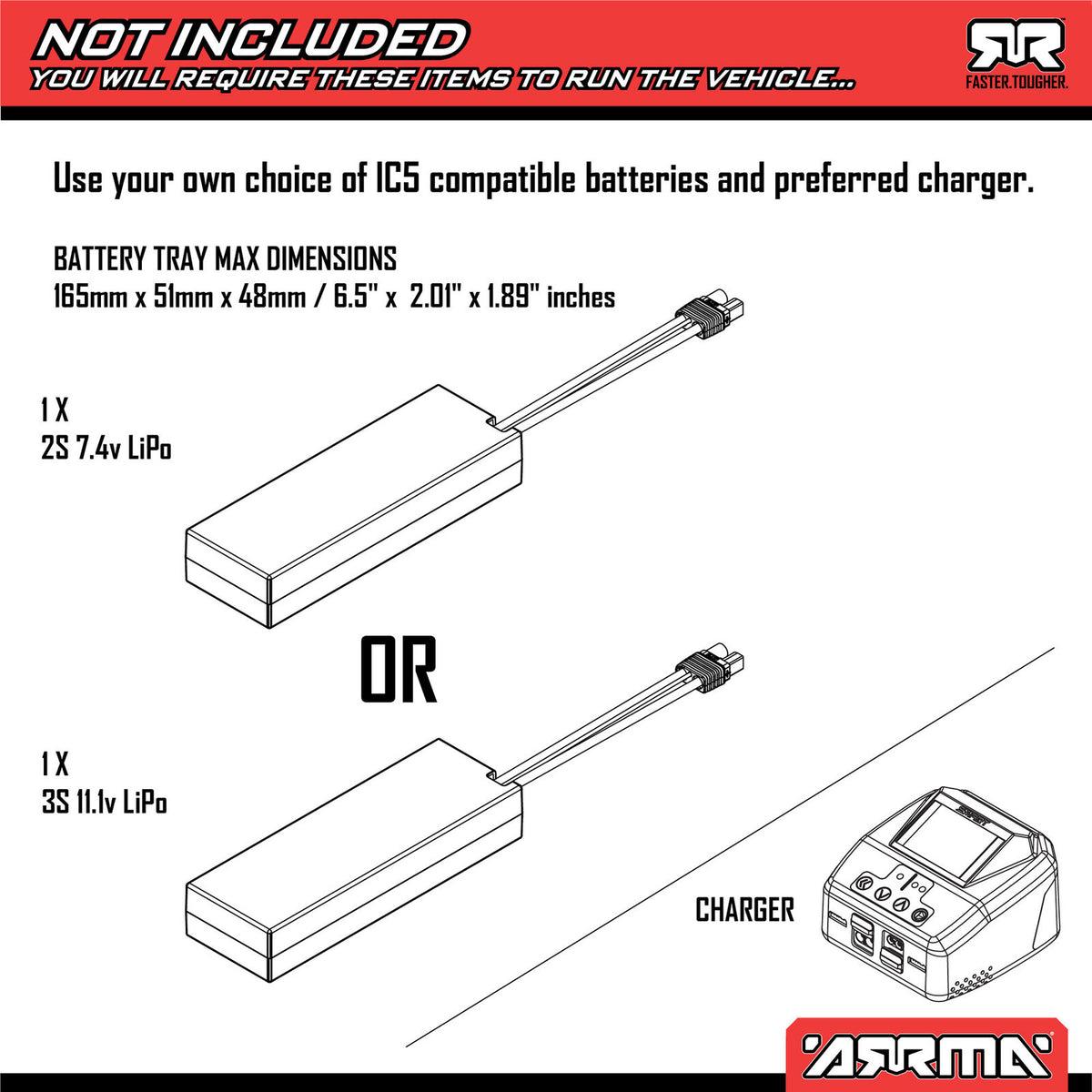 1/10 VORTEKS 223S 4X4 Stadium Truck (Requires Battery & Charger) Red: ARA4305V4T1