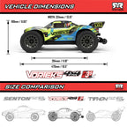 1/10 VORTEKS 223S 4X4 Stadium Truck (Requires Battery & Charger) Teal: ARA4305V4T2