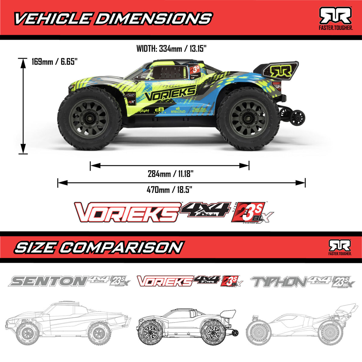 ARRMA VORTEKS 223S BLX 4X4 Stadium Truck, Purple – view 26