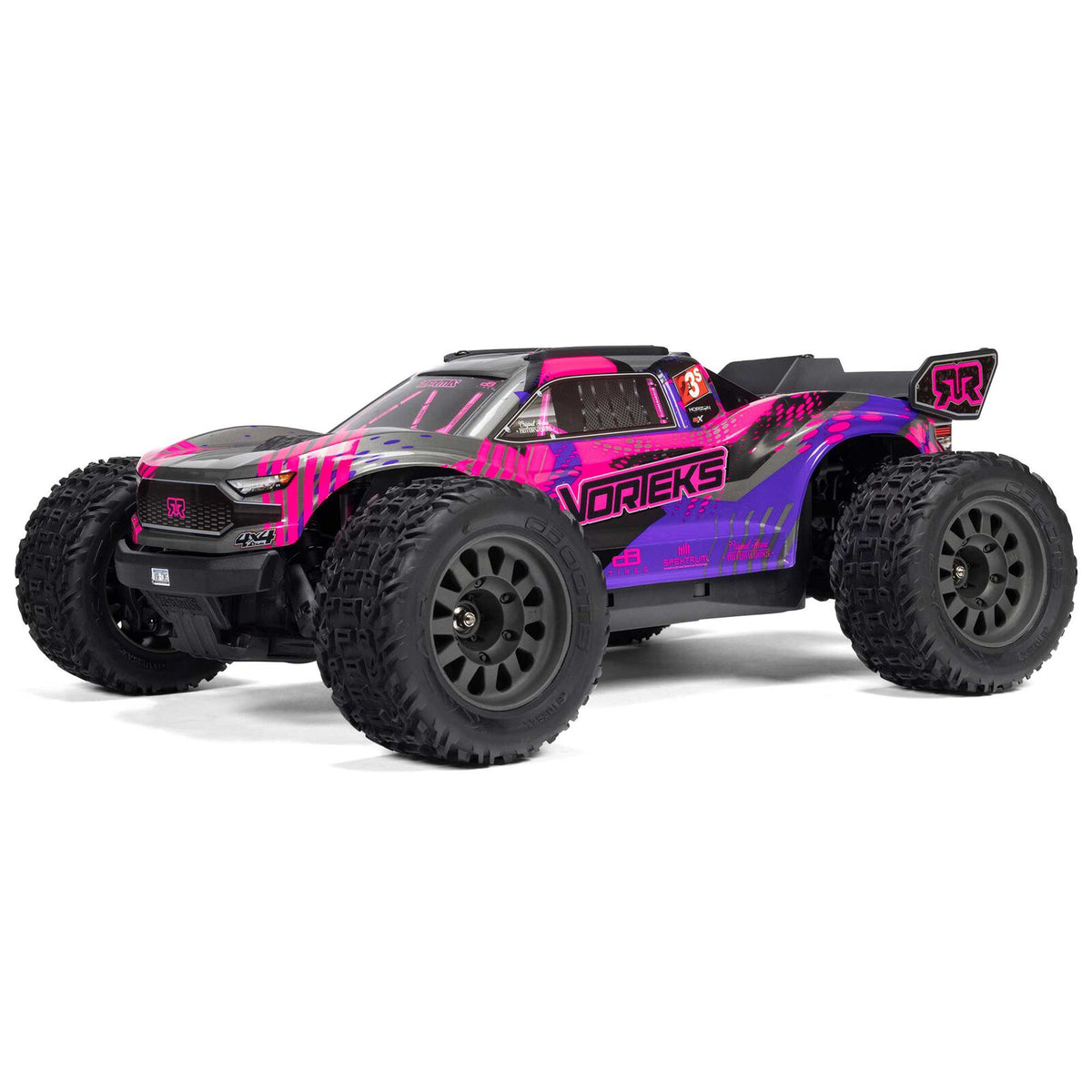 ARRMA VORTEKS 223S BLX 4X4 Brushless Stadium Truck RTR with DSC – Purple