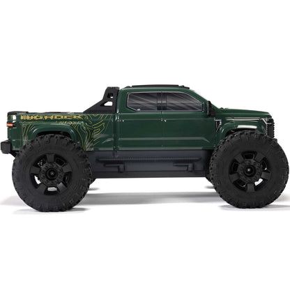 1/10 Big Rock 4X4 223S BLX Brushless Street Truck RTR W/DSC, Green: ARA4312V4T2