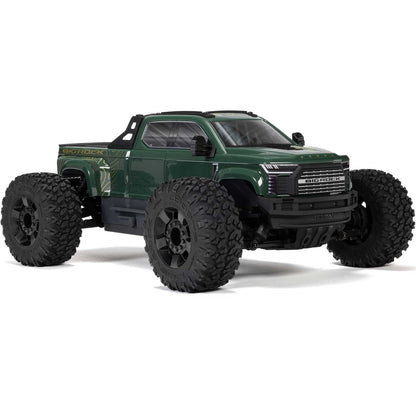1/10 Big Rock 4X4 223S BLX Brushless Street Truck RTR W/DSC, Green: ARA4312V4T2