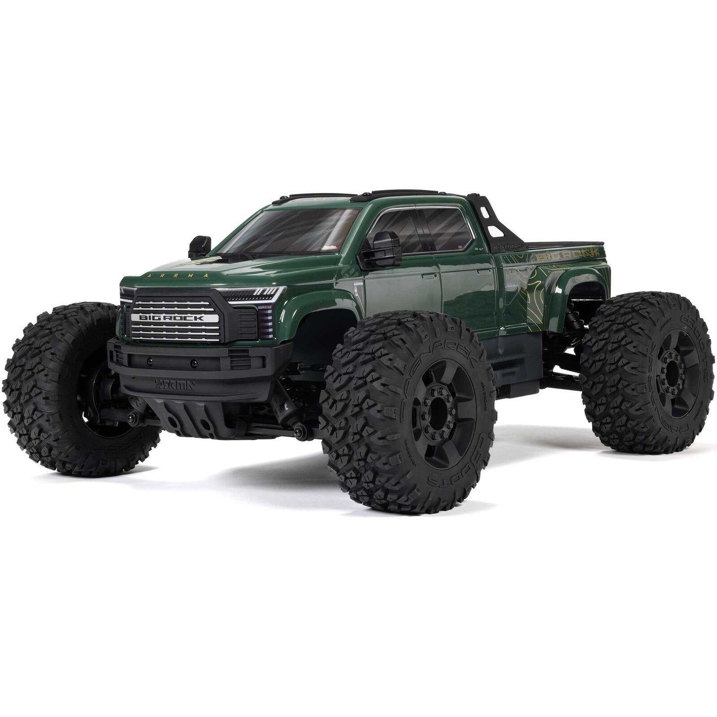 1/10 Big Rock 4X4 223S BLX Brushless Street Truck RTR W/DSC, Green: ARA4312V4T2