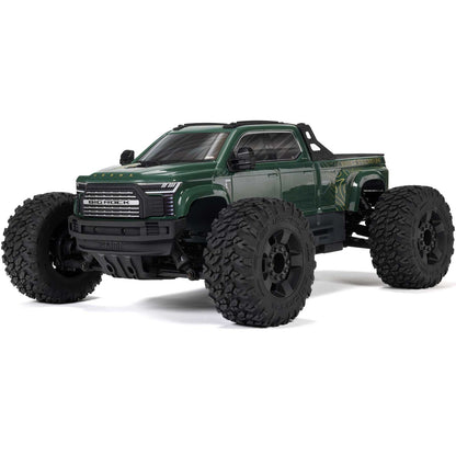 1/10 Big Rock 4X4 223S BLX Brushless Street Truck RTR W/DSC, Green: ARA4312V4T2