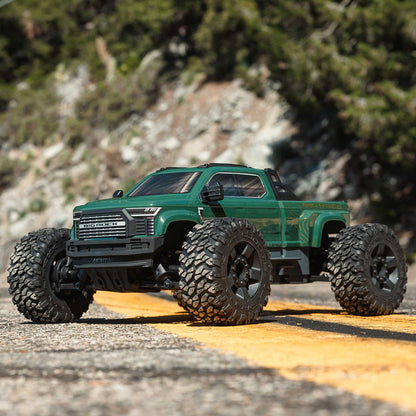 1/10 Big Rock 4X4 223S BLX Brushless Street Truck RTR W/DSC, Green: ARA4312V4T2
