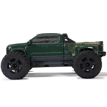 1/10 Big Rock 4X4 223S BLX Brushless Street Truck RTR W/DSC, Green: ARA4312V4T2