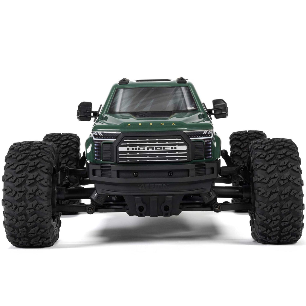 1/10 Big Rock 4X4 223S BLX Brushless Street Truck RTR W/DSC, Green: ARA4312V4T2