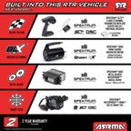 1/8 Infraction 223S DSC 4X4 RTR (Requires battery & charger): Blue/Red