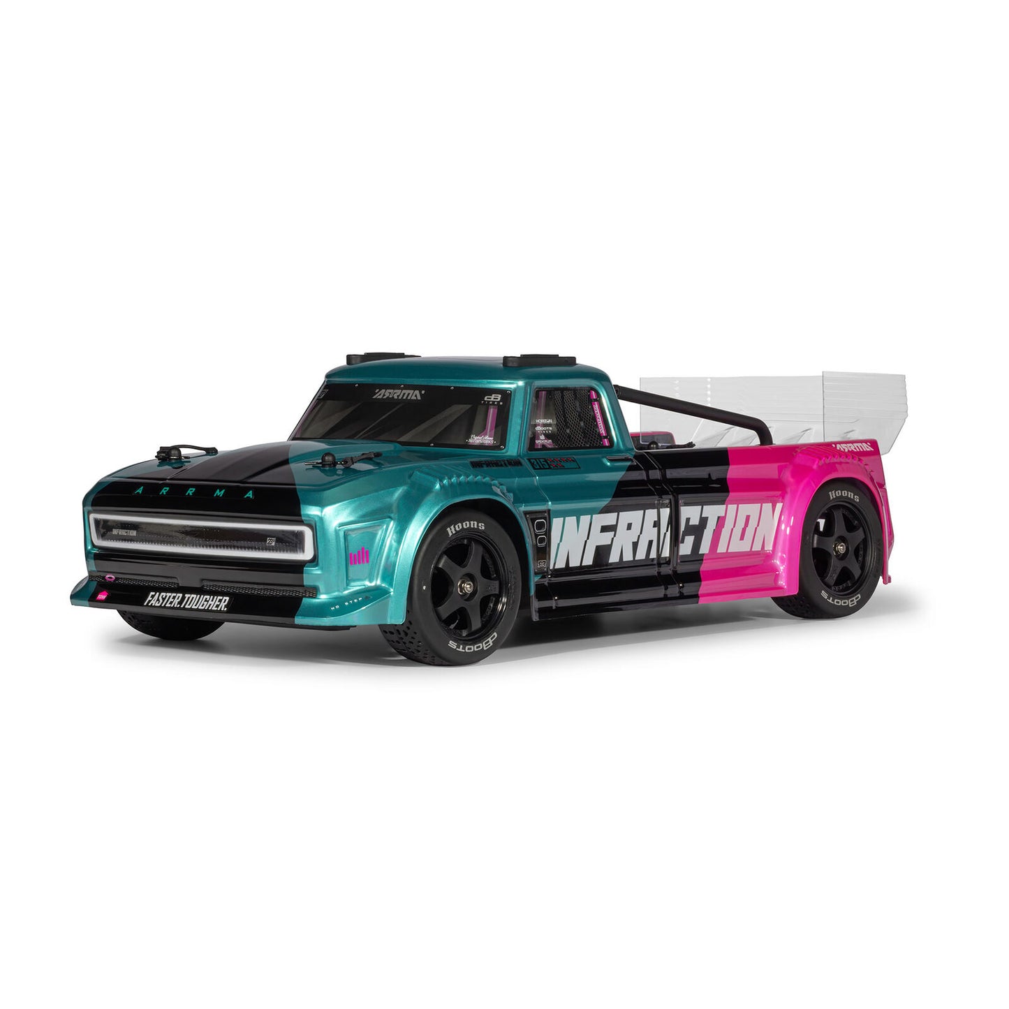 1/8 Infraction 223S DSC 4X4 RTR (Requires battery & charger): Teal/Pink