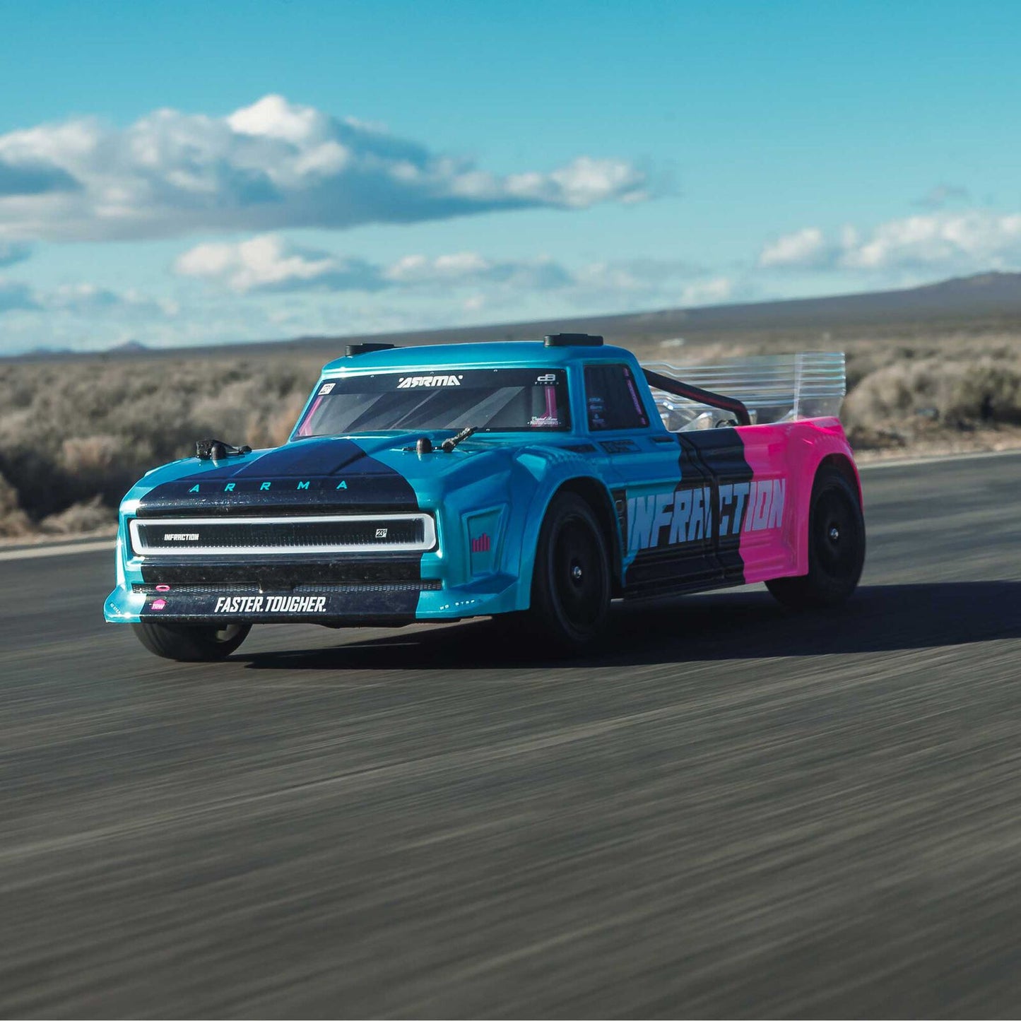 1/8 Infraction 223S DSC 4X4 RTR (Requires battery & charger): Teal/Pink