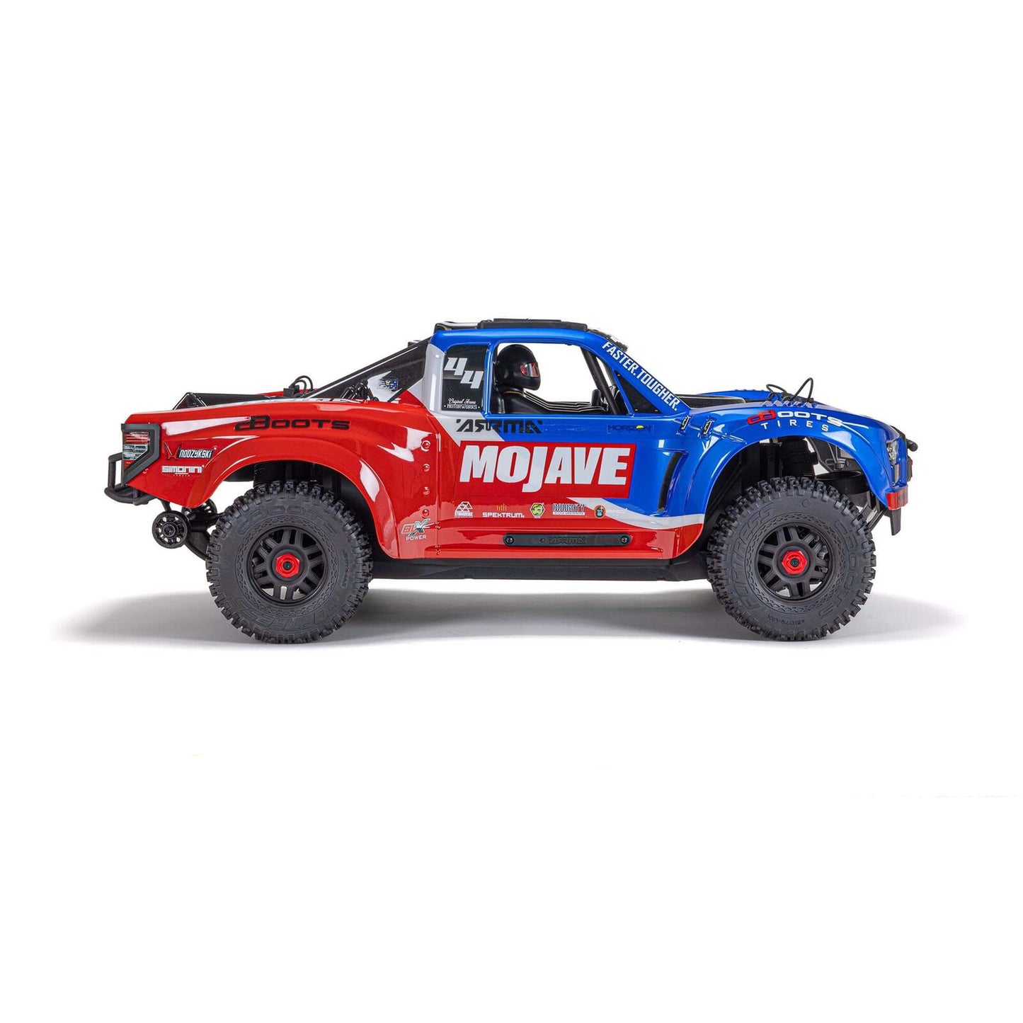 1/8 Mojave 4S 4WD BLX: (Requires battery & charger): Blue/Red: ARA4404T2