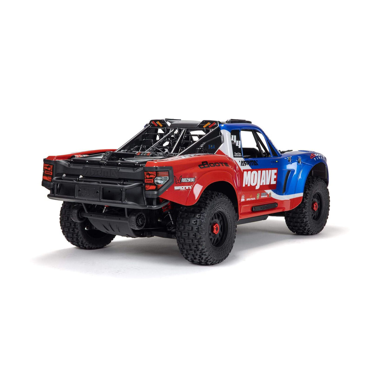 1/8 Mojave 4S 4WD BLX: (Requires battery & charger): Blue/Red: ARA4404T2