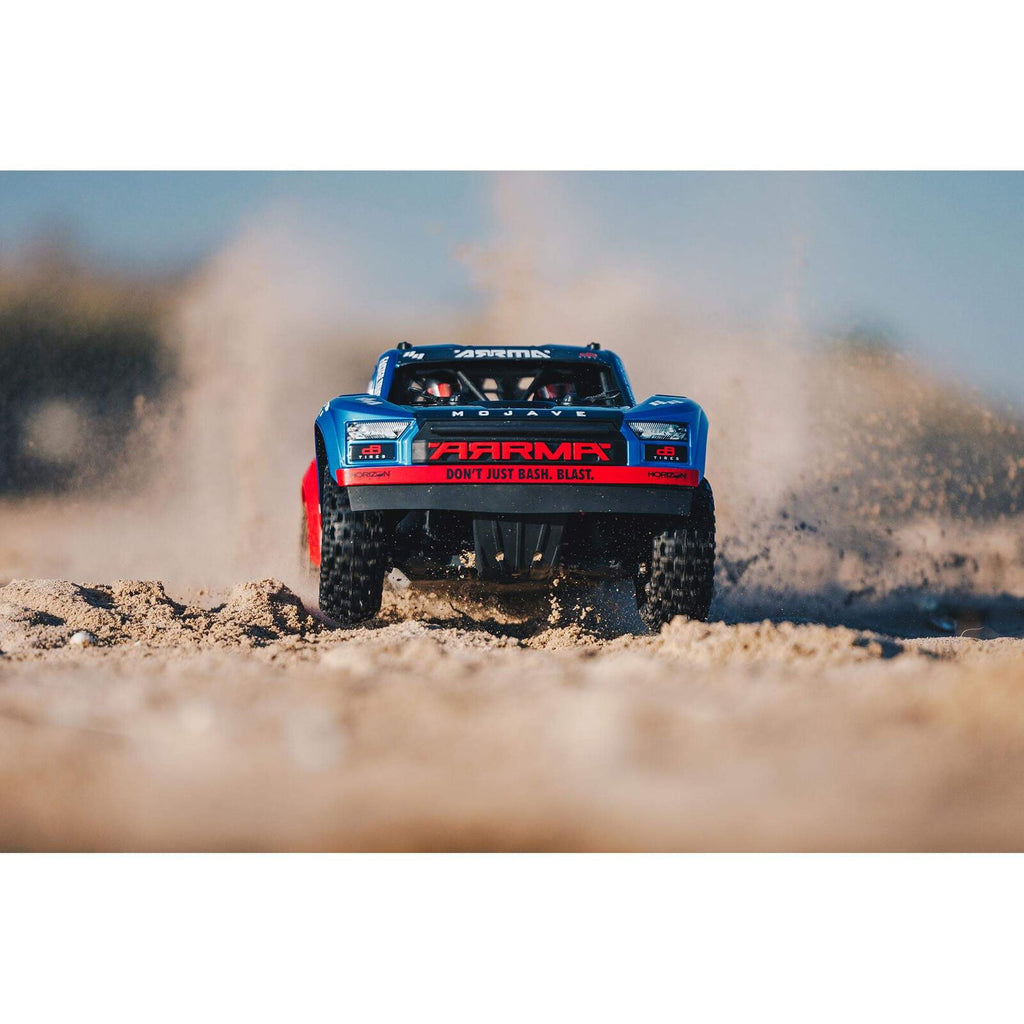1/8 Mojave 4S 4WD BLX: (Requires battery & charger): Blue/Red: ARA4404T2