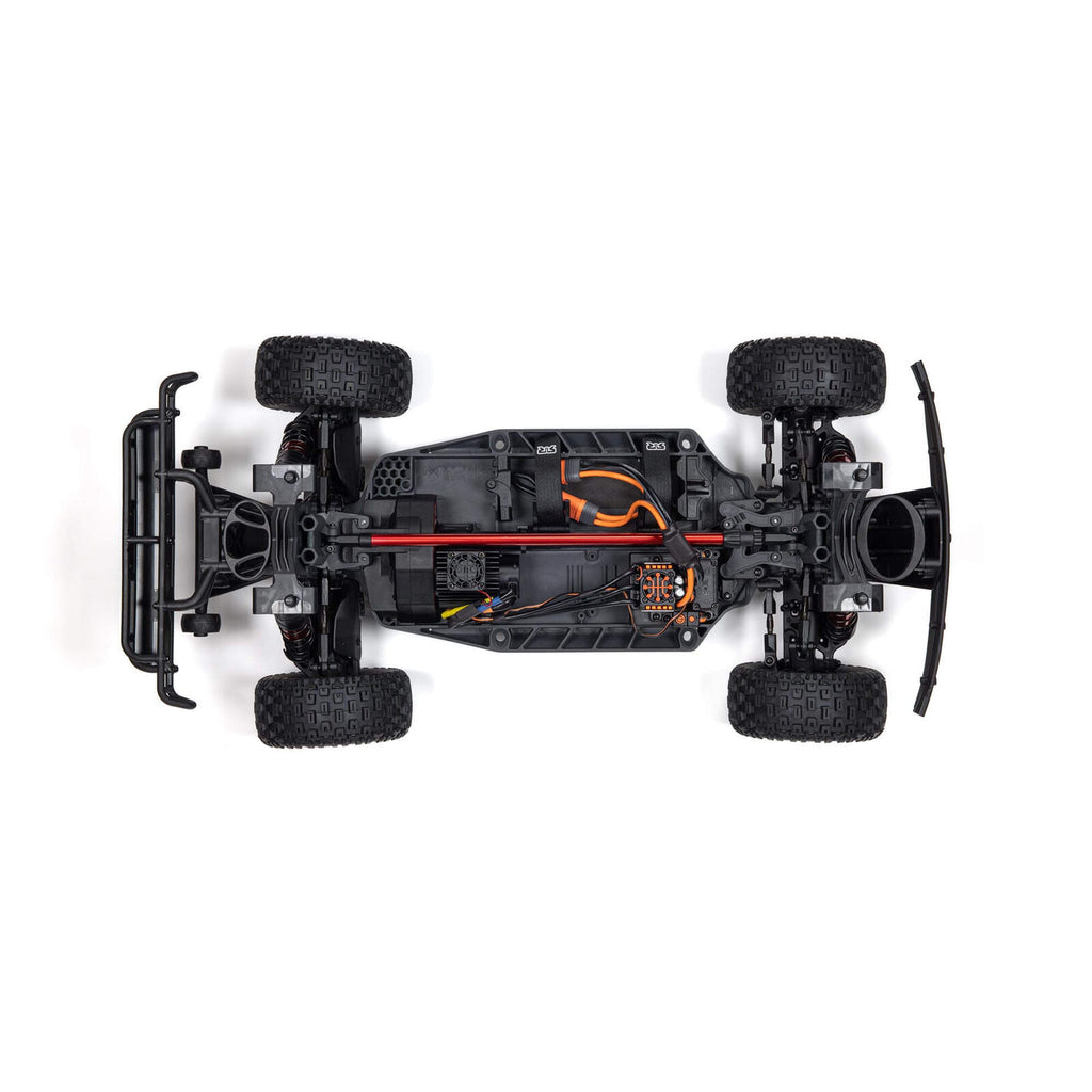 ARRMA 1/8 Mojave 4S 4WD BLX Desert Truck, White/Red (Requires Battery & Charger) (ARA4404T1)