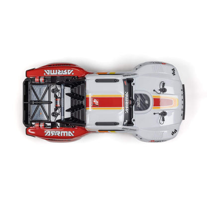 1/8 Mojave 4S 4WD BLX: (Requires battery & charger): White/Red: ARA4404T1