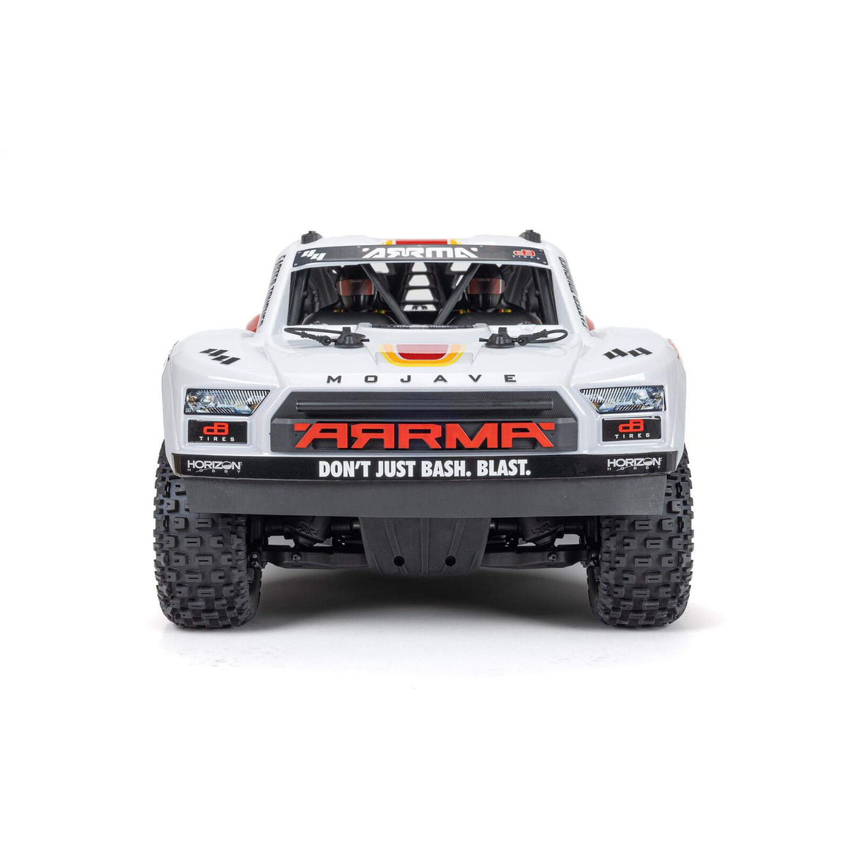 ARRMA 1/8 Mojave 4S 4WD BLX Desert Truck, White/Red (Requires Battery & Charger) (ARA4404T1)