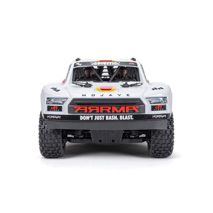 1/8 Mojave 4S 4WD BLX: (Requires battery & charger): White/Red: ARA4404T1