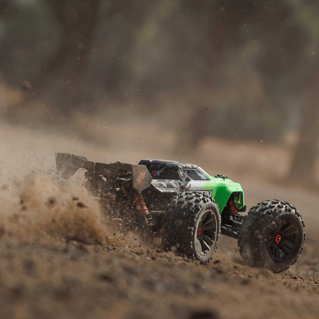 1/10 Kraton 4x4 4S BLX  Speed MT (Requires battery & charger): Green: ARA4408V2T4
