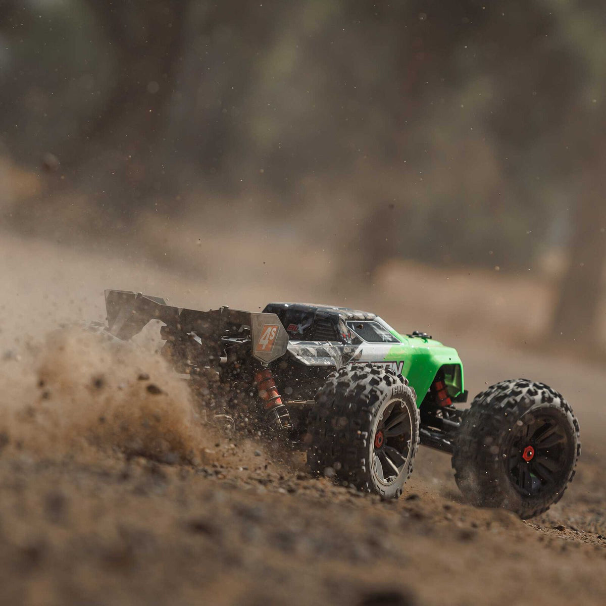 1/10 Kraton 4x4 4S BLX  Speed MT (Requires battery & charger): Green: ARA4408V2T4
