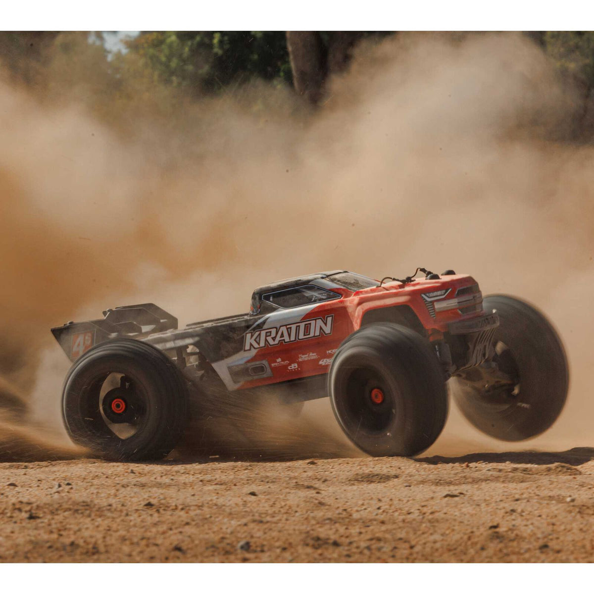 1/10 Kraton 4x4 4S BLX  Speed MT (Requires battery & charger): Red: ARA4408V2T3