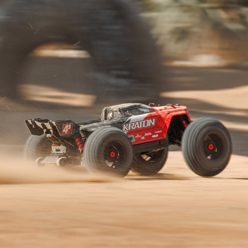 1/10 Kraton 4x4 4S BLX  Speed MT (Requires battery & charger): Red: ARA4408V2T3