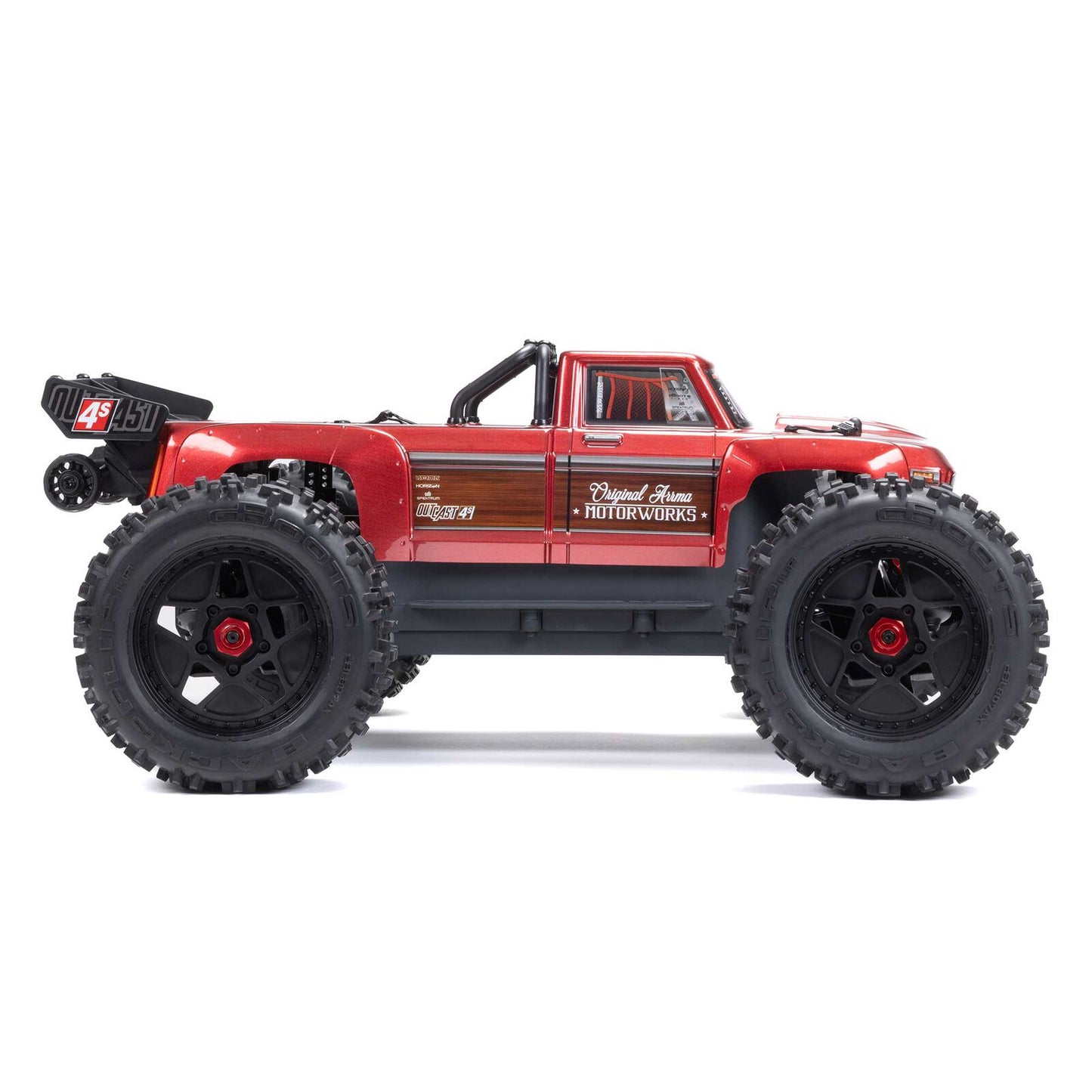 1/10 Outcast 4x4 4S BLX  Stunt truck (Requires battery & charger): Red: ARA4410V2T4