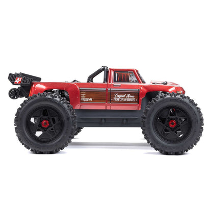 1/10 Outcast 4x4 4S BLX  Stunt truck (Requires battery & charger): Red: ARA4410V2T4