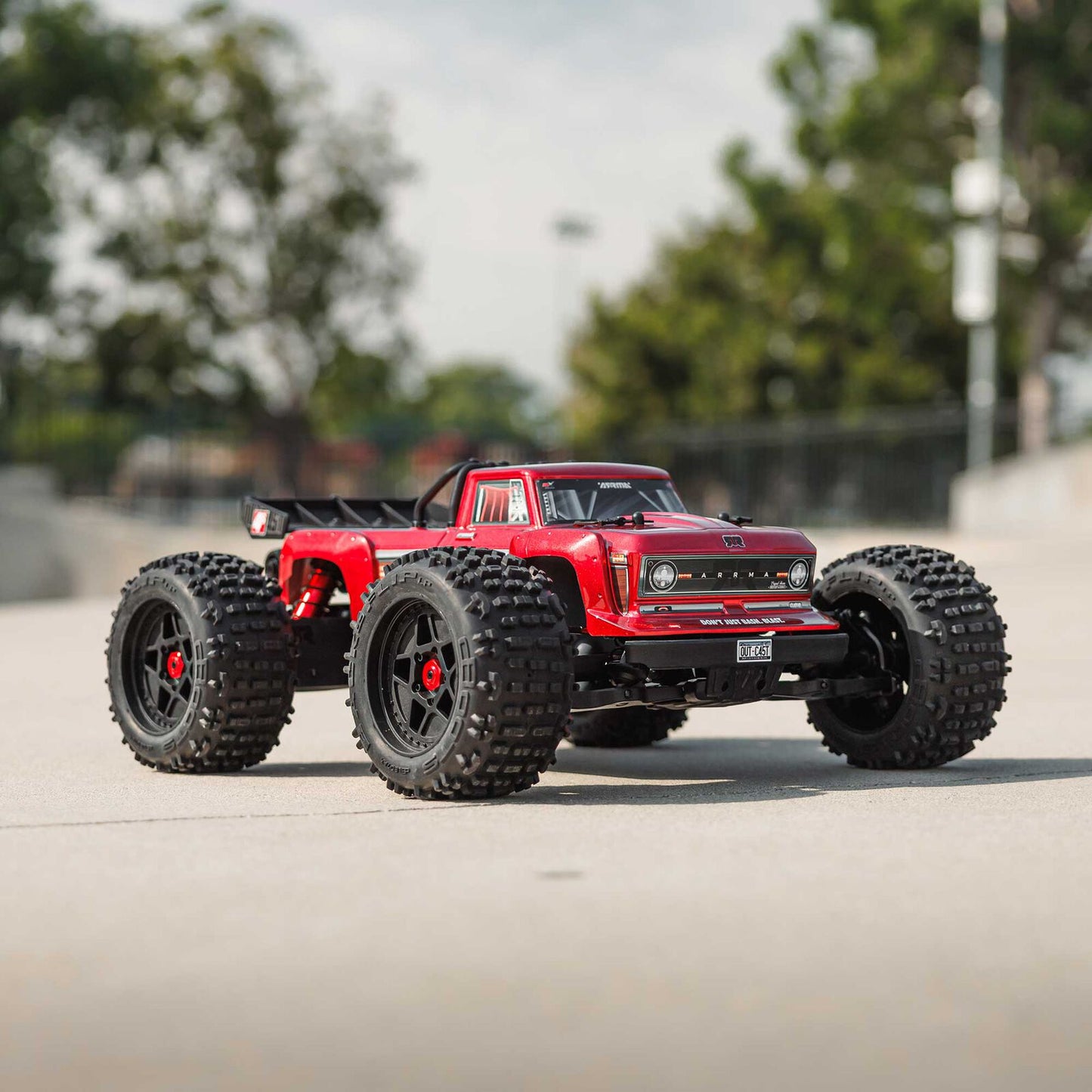 1/10 Outcast 4x4 4S BLX  Stunt truck (Requires battery & charger): Red: ARA4410V2T4
