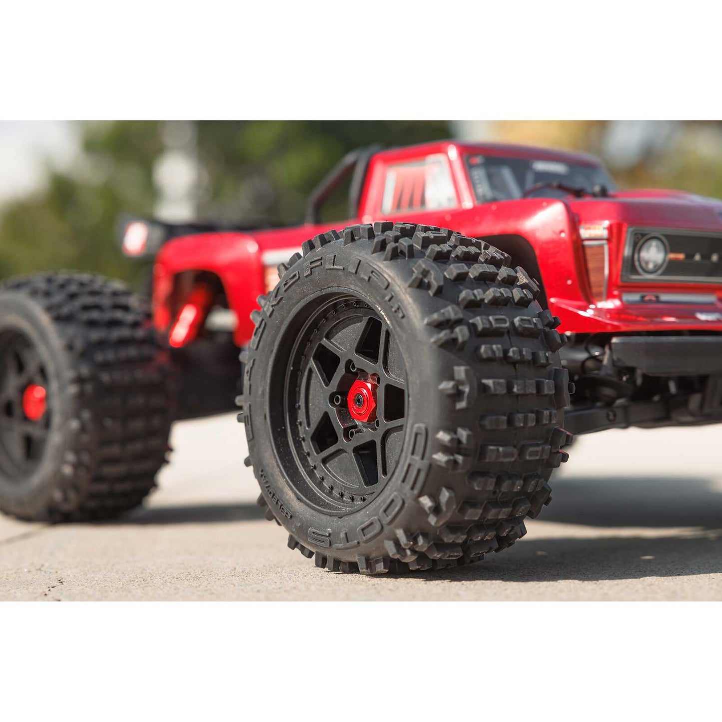 1/10 Outcast 4x4 4S BLX  Stunt truck (Requires battery & charger): Red: ARA4410V2T4