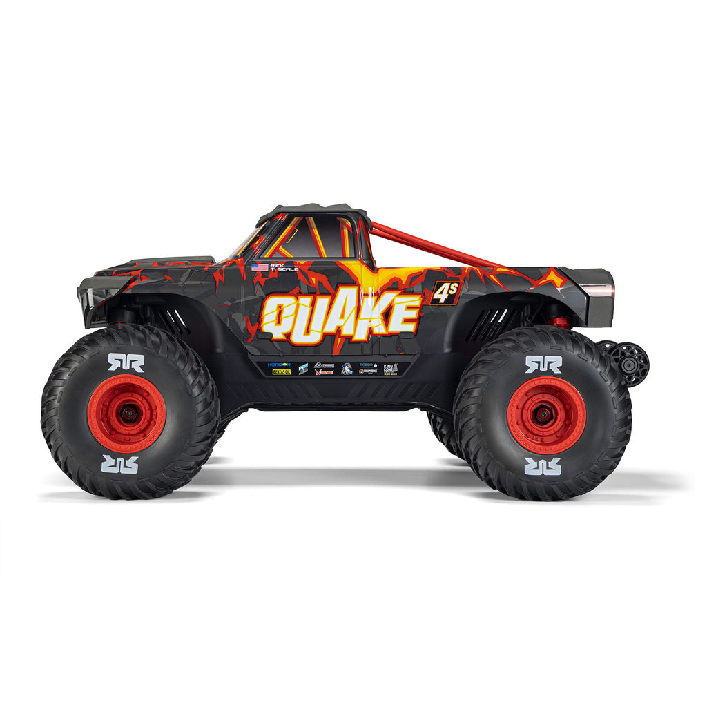 ARRMA 1/8 Quake 4S 4X4 RTR Monster Truck Black/Red ARA4437T1