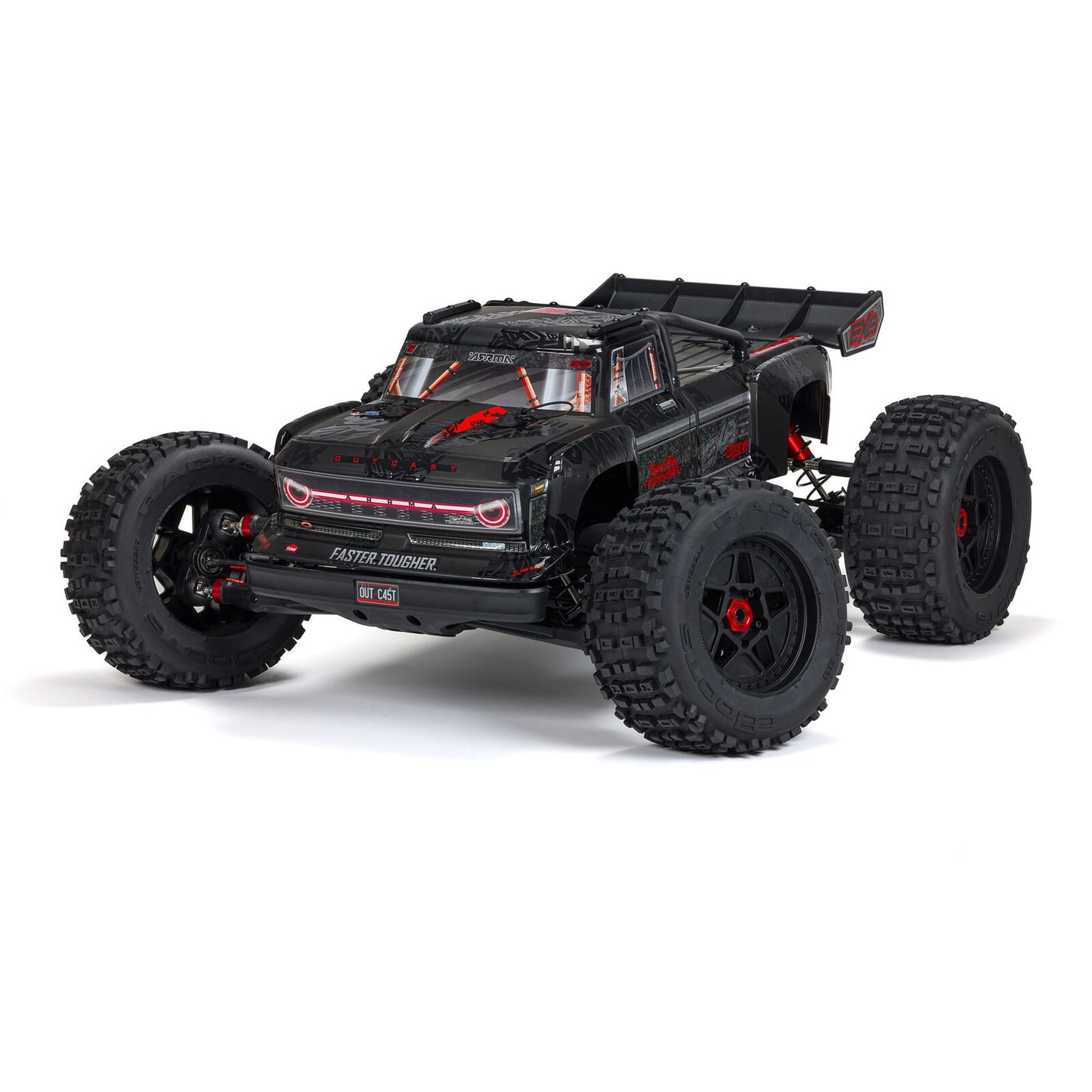 1/5 OUTCAST 4X4 8S BLX EXB Stunt Truck: Black: ARA5810V2T1
