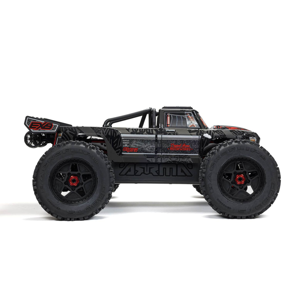 1/5 OUTCAST 4X4 8S BLX EXB Stunt Truck: Black: ARA5810V2T1